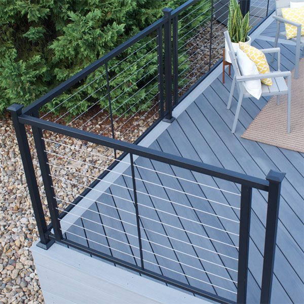 H-Series Cable Railing Panel - Steel To Wood